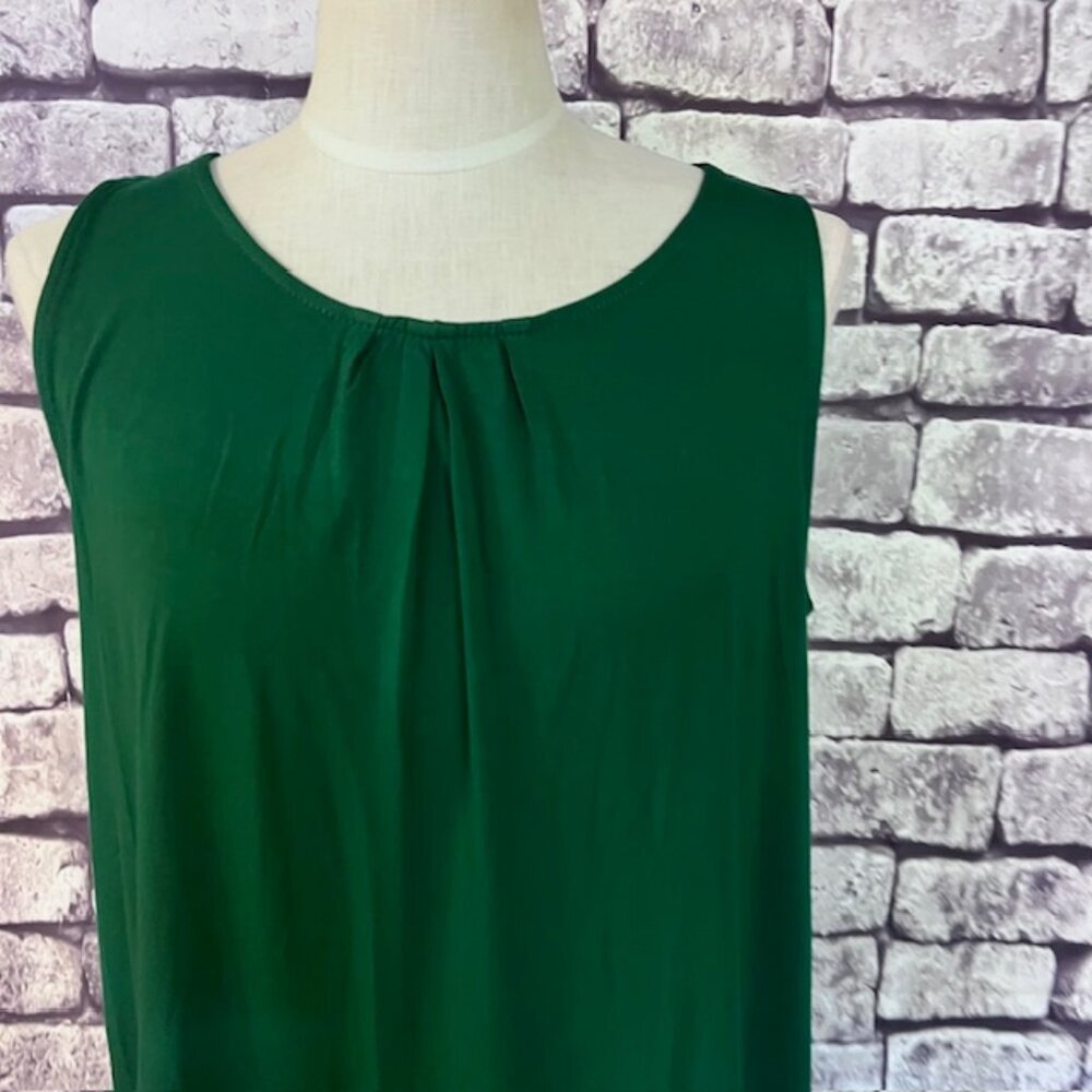 Igenjun NWT Green Sleeveless Blouse Size XL - Picture 2 of 8